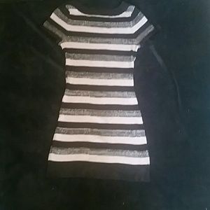 Bongo black/grey ribbed dress size L